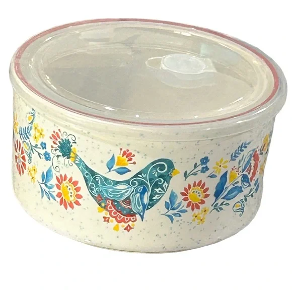 The Pioneer Woman Mazie Ceramic Bowl With Lid - Picture 2 of 5